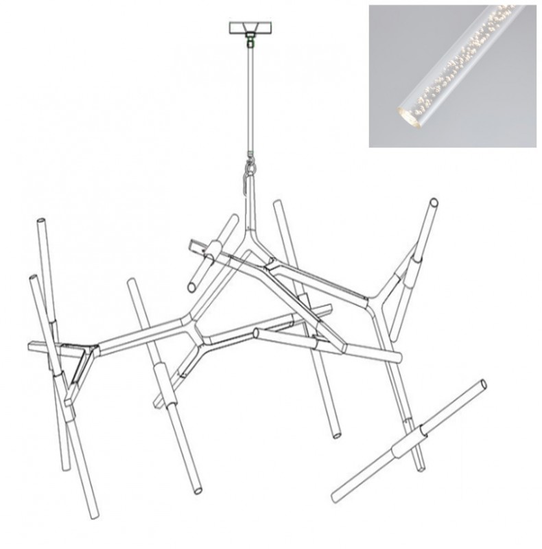 Светильник GL.31451 SILVER/СЕРЕБРО ` D1600/H900/16/G9/48W 4000К Agnes New SPF08 (1)