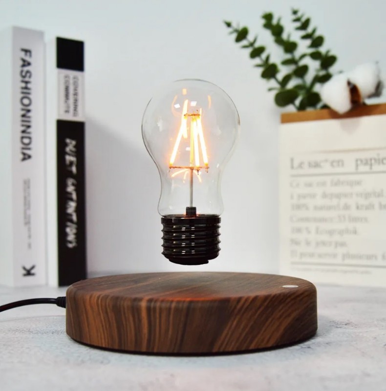 Светильник DZN-11371 МАТ.РОМ+ПРОЗРАЧНЫЙ ` D150/H150/1/LED/6W/2800-4500-6500K с магнитной левитацией