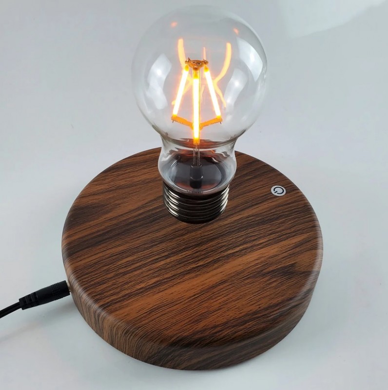 Светильник DZN-11371 МАТ.РОМ+ПРОЗРАЧНЫЙ ` D150/H150/1/LED/6W/2800-4500-6500K с магнитной левитацией