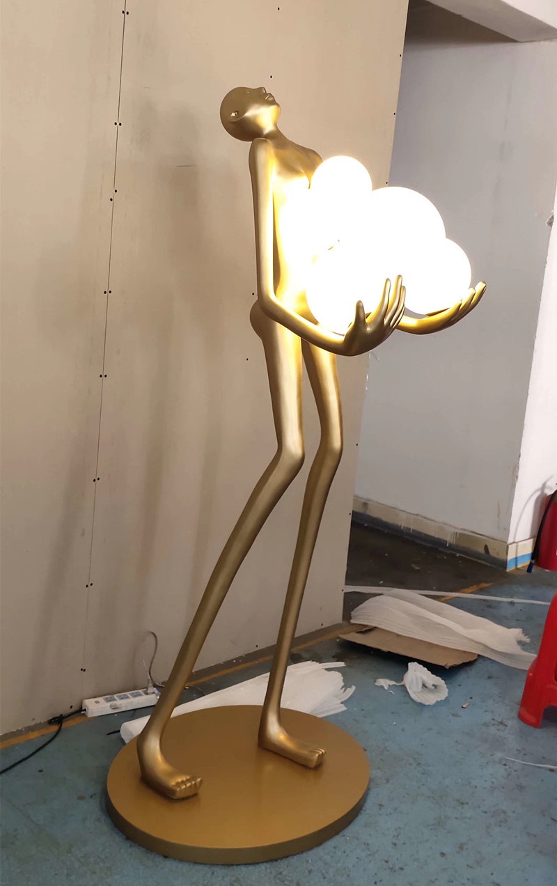 Светильник торшер-маникен DZN-11376 ЧЕРНЫЙ ` D800*420/H1800/6/E27/20W MANIKIN 24-12 VST