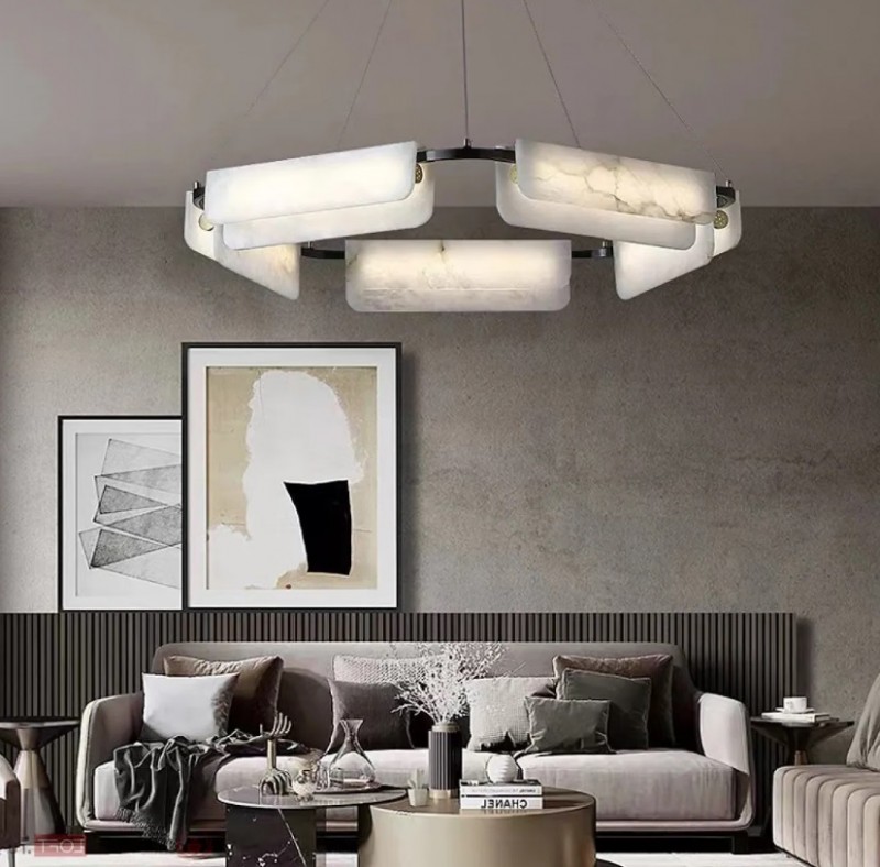 Светильник DZN-11377 БЕЛЫЙ МРАМОР ` D900/H1500/1/LED/68W/4000K UNIVERSE