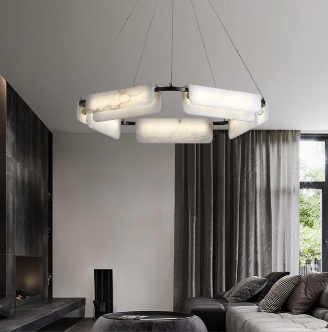 Светильник DZN-11377 БЕЛЫЙ МРАМОР ` D900/H1500/1/LED/68W/4000K UNIVERSE