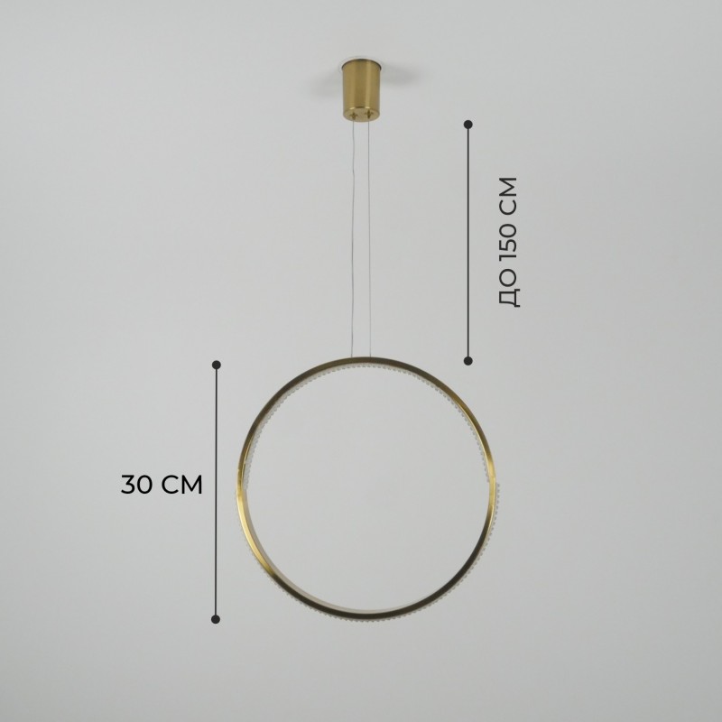 Светильник подвесной SAPFIR SPF-5373 БРОНЗА ` D400/H1500/1/LED/.W/4500K HOOP2 23-05