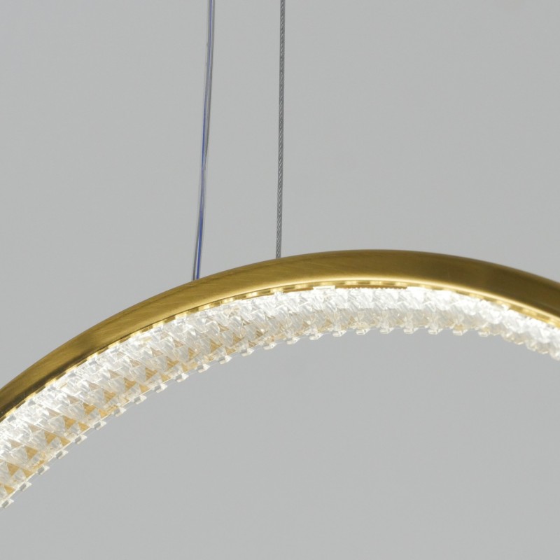 Светильник подвесной SAPFIR SPF-5373 БРОНЗА ` D400/H1500/1/LED/.W/4500K HOOP2 23-05