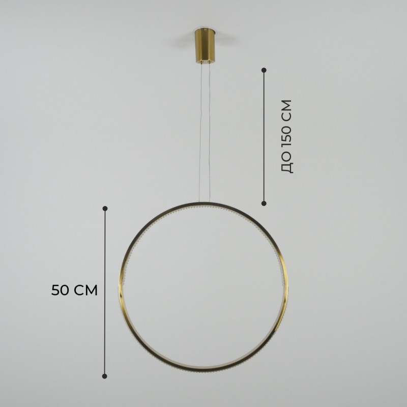 Светильник подвесной SAPFIR SPF-5374 БРОНЗА ` D500/H1500/1/LED/.W/4500K HOOP2 23-05