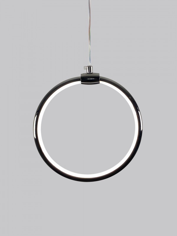 Светильник подвесной SPF-8656 BLACK/ЧЕРНЫЙ ГЛЯНЕЦ ` D200/H1500/1/LED/8W 22-08 HOOP1
