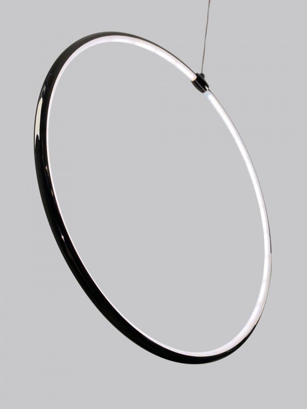 Светильник подвесной SPF-8659 BLACK/ЧЕРНЫЙ ГЛЯНЕЦ ` D500/H1500/1/LED/20W 22-08 HOOP1