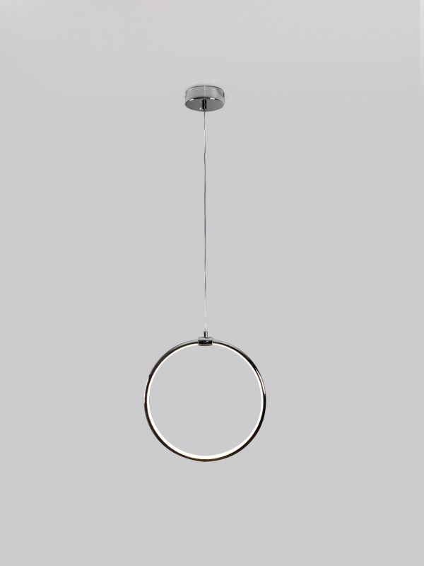 Светильник подвесной SPF-8661 CHROME/РОМ ` D300/H1500/1/LED/12W 22-08 HOOP1