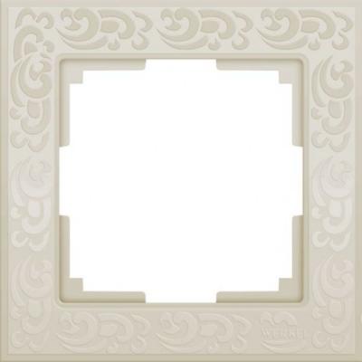 WERKEL Flock WL05-Frame-01-ivory / Рамка на 1 пост (слоновая кость) a028982 W0012303