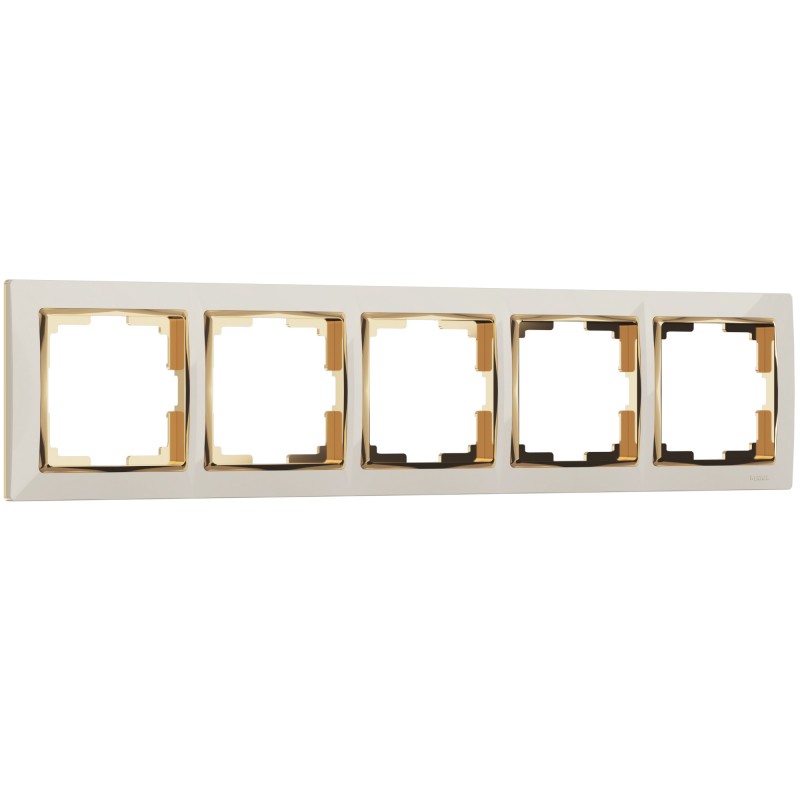 WERKEL Snabb WL03-Frame-05-ivory-GD/ Рамка на 5 постов (слоновая кость/золото) a035251 W0051932