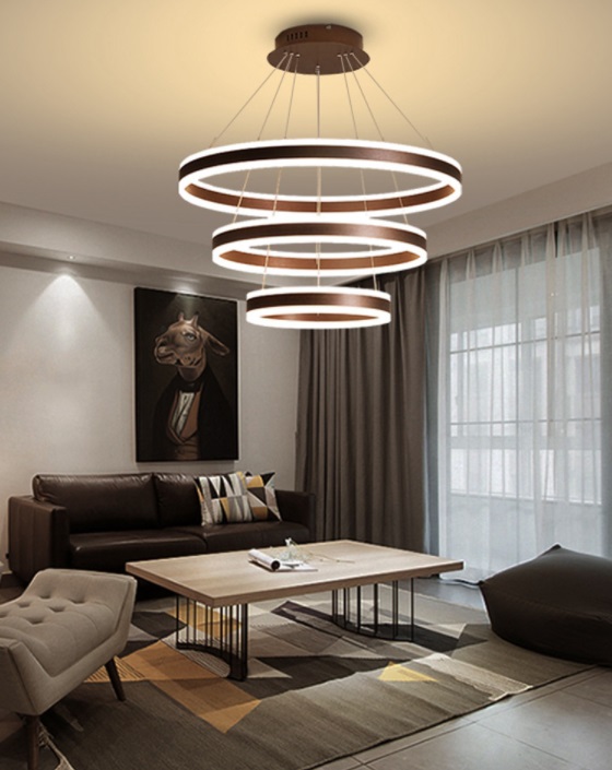 Светильник SP.4241 кофе ` D400+600+800/H1000/3/LED/230W 4000-4500K SPF01 (1 из 2шт в коробке)