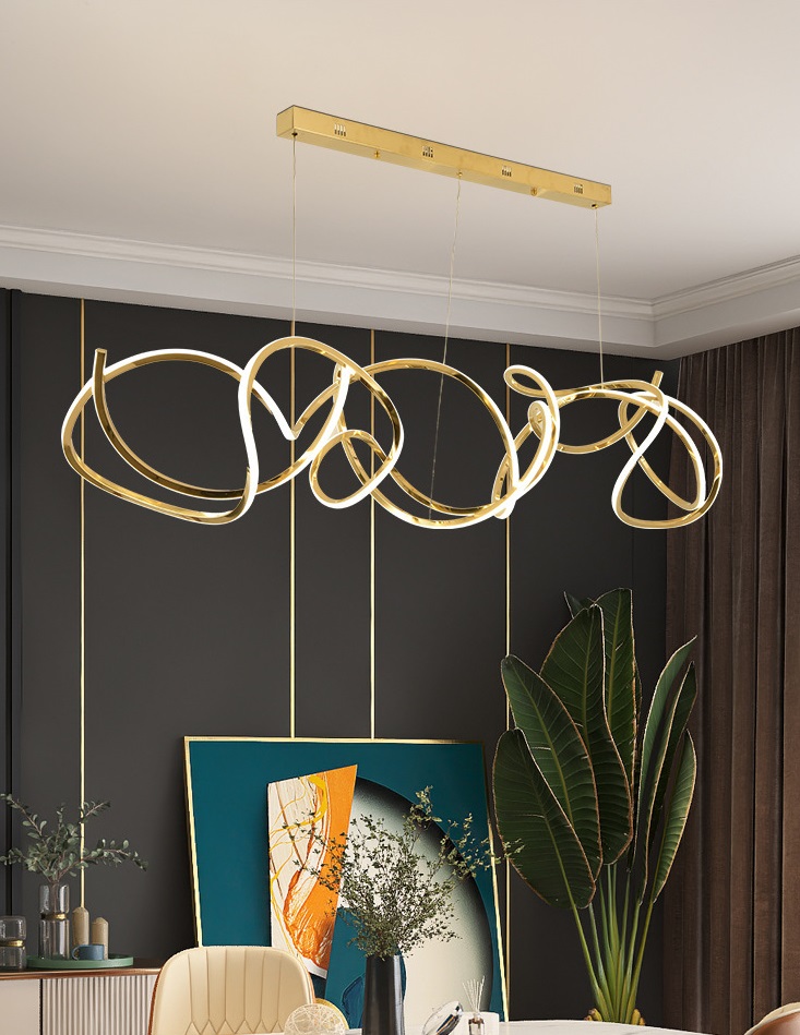 Светильник DZN-33742 ЗОЛОТО ` D2000*320/H1500/1/LED/200W BIG PROJECT