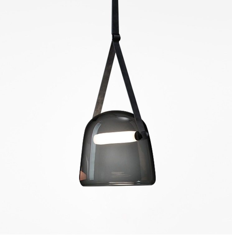 Светильник DZN1-4-25 SMOKE/ДЫМЧАТЫЙ ` D200*190/H1200/1/LED/5W/6500K подвес под кожу FOG