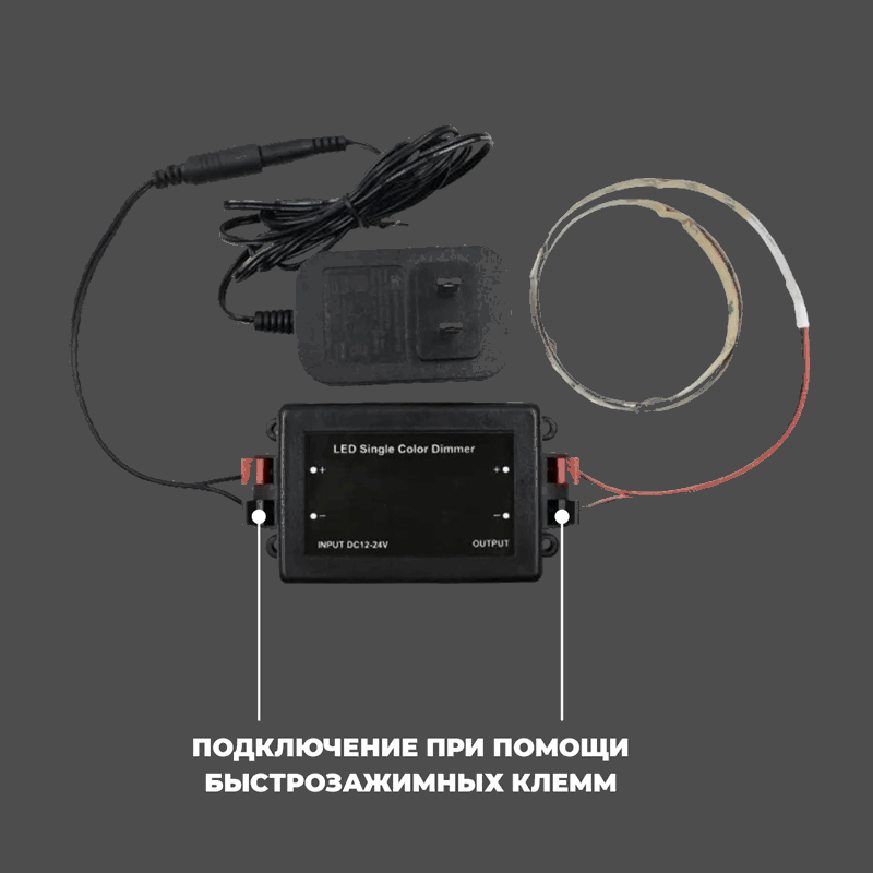Ecola LED strip Dimmer с радиопультом 8A 96W 12V (192W 24V)