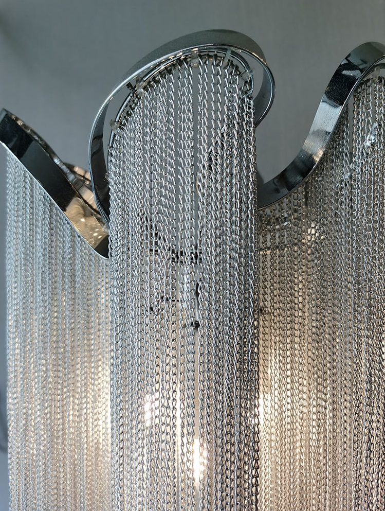 Светильник напольный SAPFIR SPF-39233 СЕРЕБРО ` D350/H1700/3/E14/40W COVER