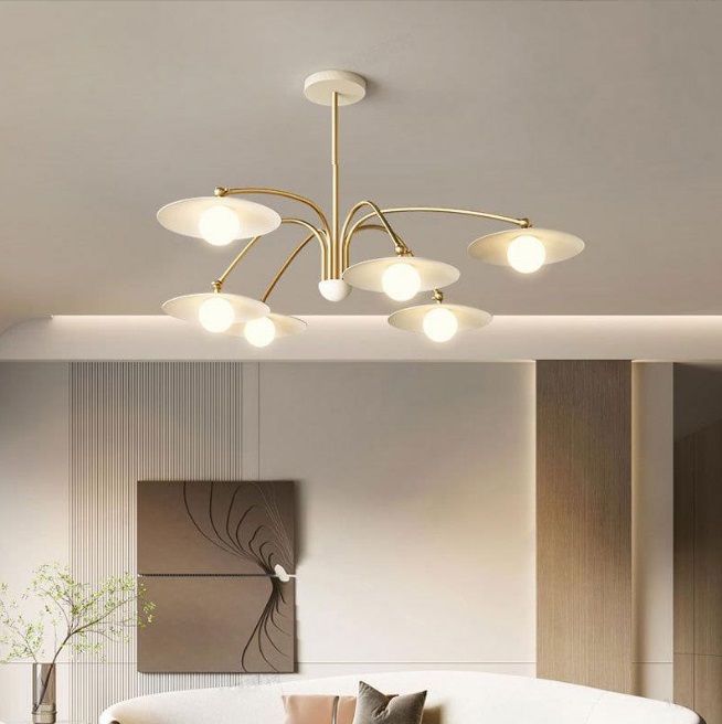 Светильник DZN-32969 БЕЛЫЙ+ЗОЛОТО ` D1200/H750/6/G9/40W