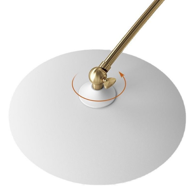 Светильник DZN-32969 БЕЛЫЙ+ЗОЛОТО ` D1200/H750/6/G9/40W