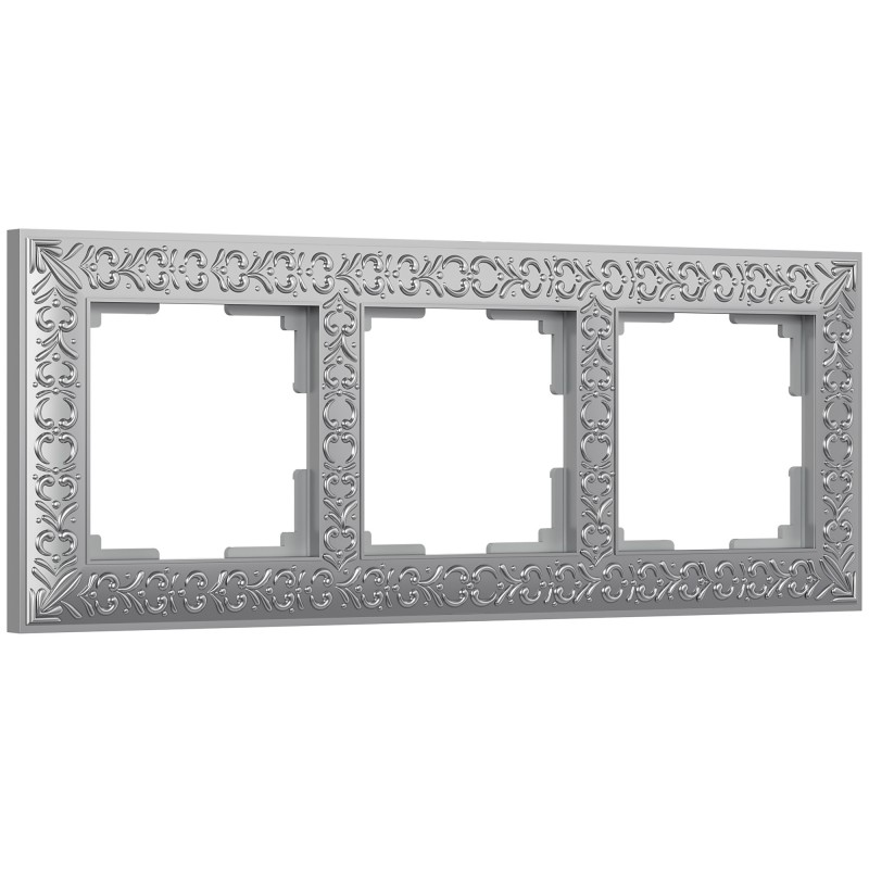 WERKEL Antik WL07-Frame-03/ Рамка на 3 поста (матовый хром) a046427 W0031522