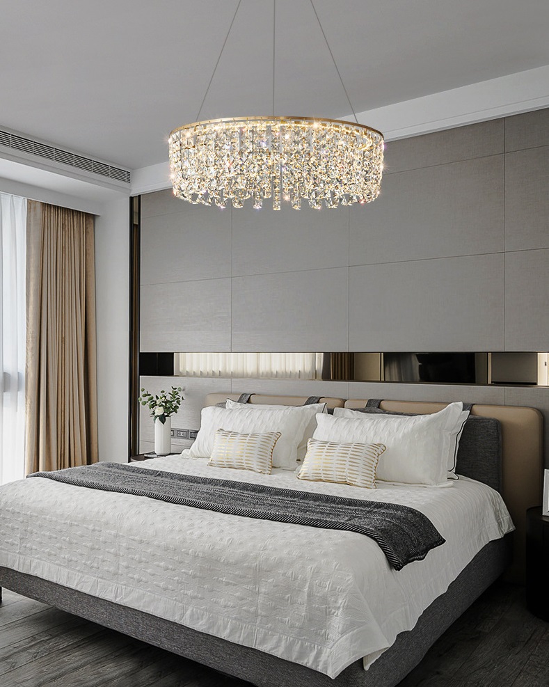 Светильник DZN-54457 ЗОЛОТО ` D800/H280+1200/1/LED/.W/4000K KRISTALINA