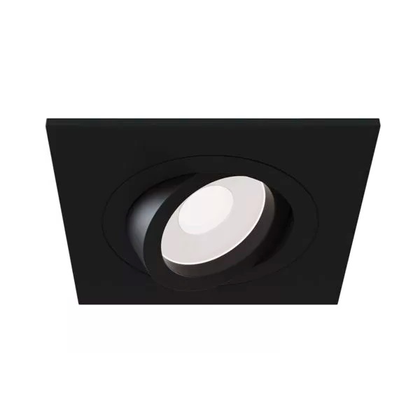 Светильник SPF-4355 BLACK/ЧЁРНЫЙ ` D92/H25/1/GU10/50W CITY1SQUARE 25-01 (1/100)