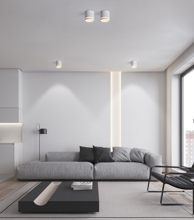 Светильник SPF-39254 WHITE/БЕЛЫЙ ` D80/H80/1/G53/12W без лампы SPF24-12 (1/50)