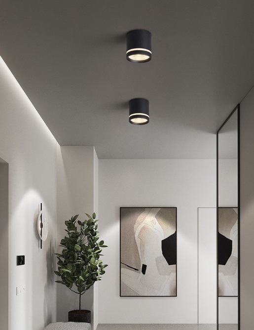 Светильник SPF-39255 BLACK/ЧЕРНЫЙ ` D80/H80/1/G53/12W без лампы 24-12 (1/50)