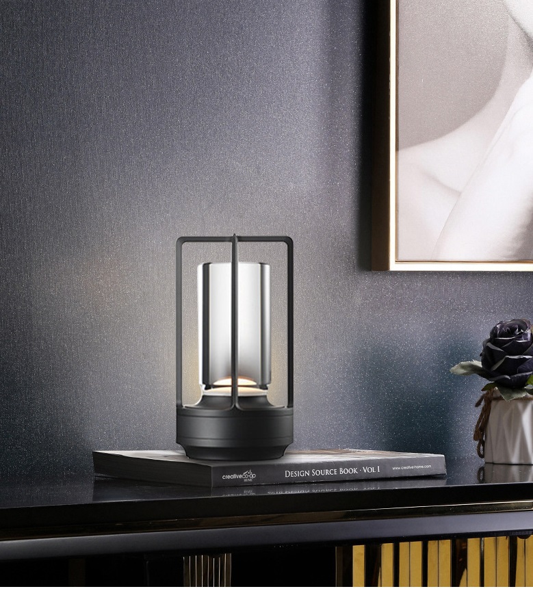 Светильник DZN-5687 ЧЕРНЫЙ ` D90/H175/1/LED/5W/2800-6500K фонарь с аккумулятором для пикника PICNIC