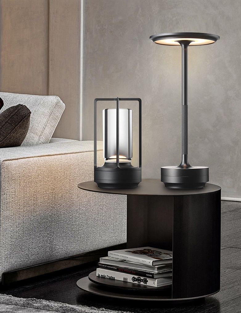 Светильник DZN-5687 ЧЕРНЫЙ ` D90/H175/1/LED/5W/2800-6500K фонарь с аккумулятором для пикника PICNIC