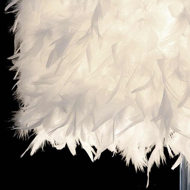 Светильник настольный DZN-5708 БЕЛЫЙ ` D230/H280/1/E27/40W PLUME