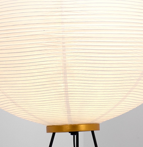 Торшер из рисовой бумаги DZN-5730 БЕЛЫЙ ` D500/H1200/1/E27/15W PAPER