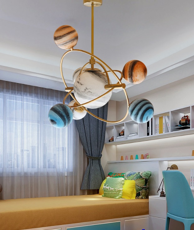 Светильник DZN1-2-01 ЗОЛОТО ` D850*350/H1200/7/G9/40W