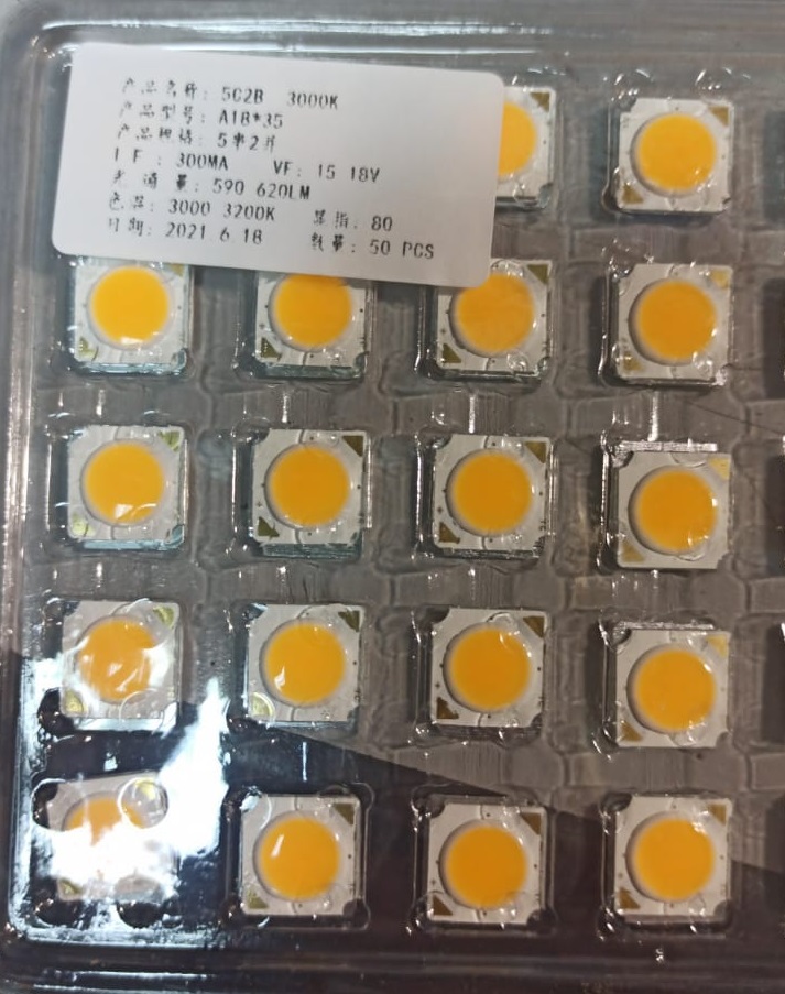 Светодиод 5W 3000-3200K 300mA SPFR