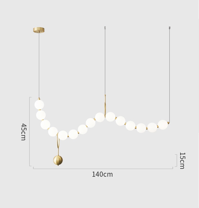Светильник DZN-36260 БРОНЗА ` D1100*400/H1200/15/LED/57W/4500K N-LACEE