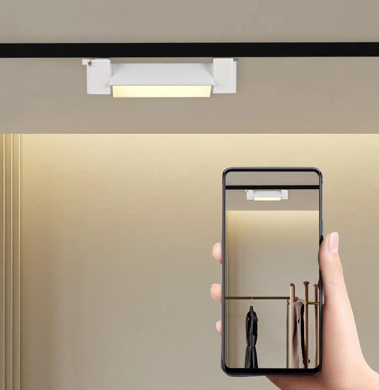 Светильник трековый SPF-5965 WHITE/БЕЛЫЙ ` D200*35/H60/1/LED/10W/4000K TRANSFORMERS180° 23-04 (1/50)