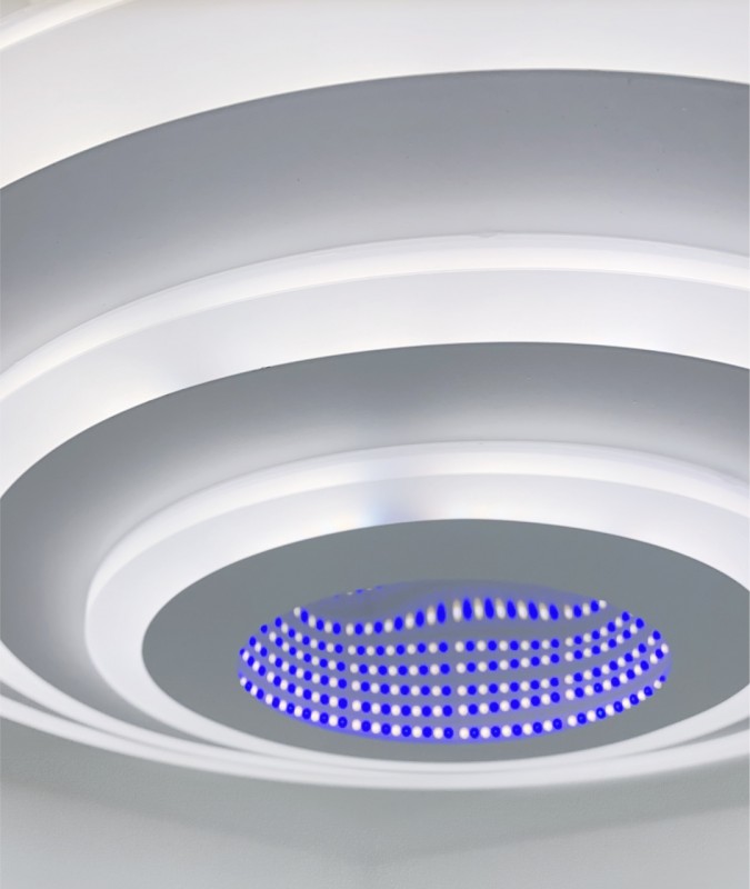 Светильник SPF-1514 WHITE/БЕЛЫЙ ` D500/H70/1/LED/60W/3D 2.4G SPF21-10 (1) Грация