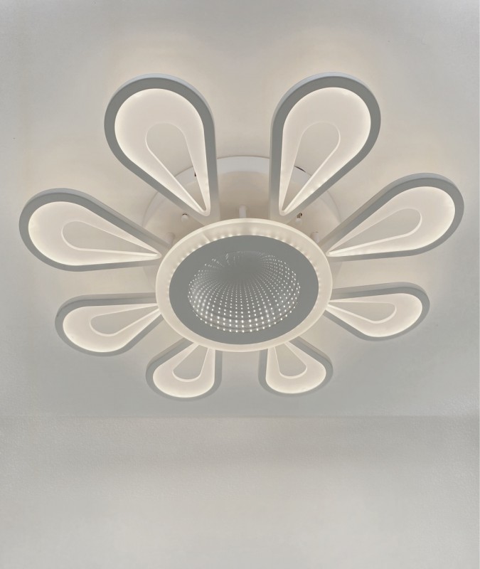 Светильник SPF-1523 WHITE/БЕЛЫЙ ` D500/H100/8/LED/120W/3D 2.4G SPF21-10 (1) Лоренсо