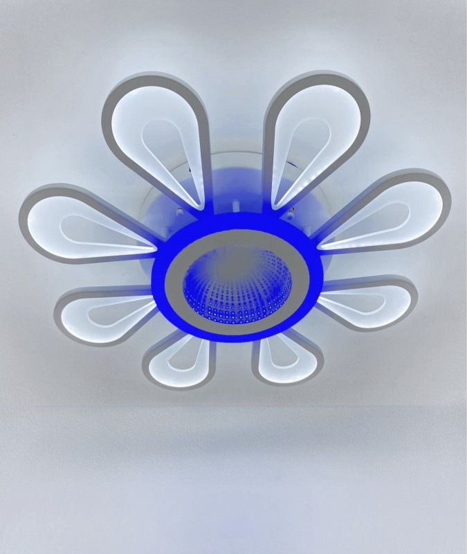 Светильник SPF-1523 WHITE/БЕЛЫЙ ` D500/H100/8/LED/120W/3D 2.4G SPF21-10 (1) Лоренсо