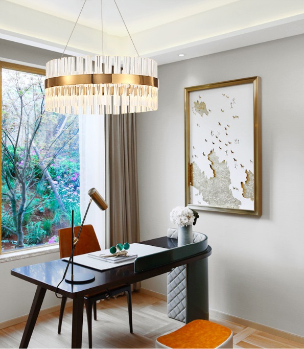 Светильник MD.6011 BRASS/ЛАТУНЬ ` D600/H1200/1/LED/60W/4500K ASK DZN22-05