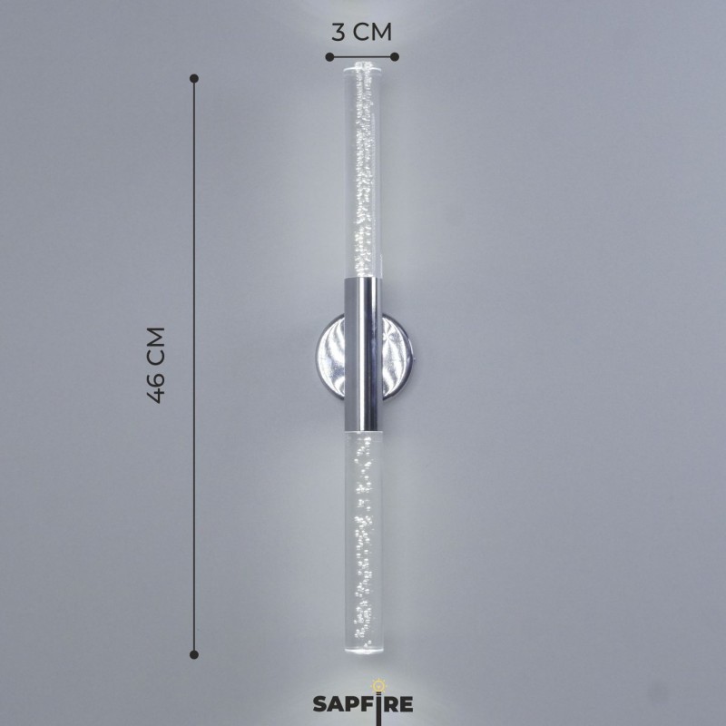 Светильник настенный SPF-4766 РОМ ` D100/H30*460/2/LED/6W 4000K COMETA2 24-12