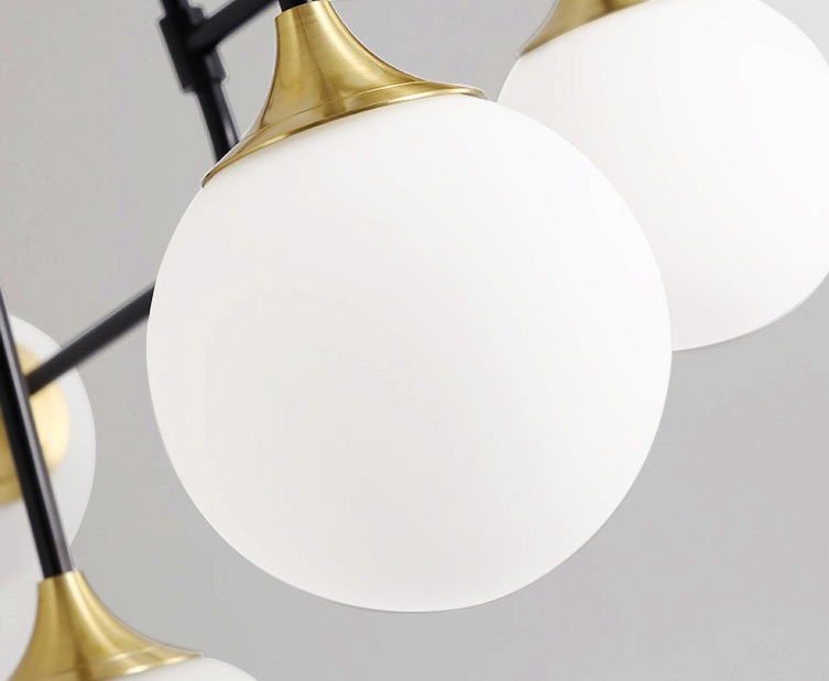 Светильник DZN1-2-76 ЧЕРНЫЙ+ЗОЛОТО ` D1000/H500/12/G9/60W