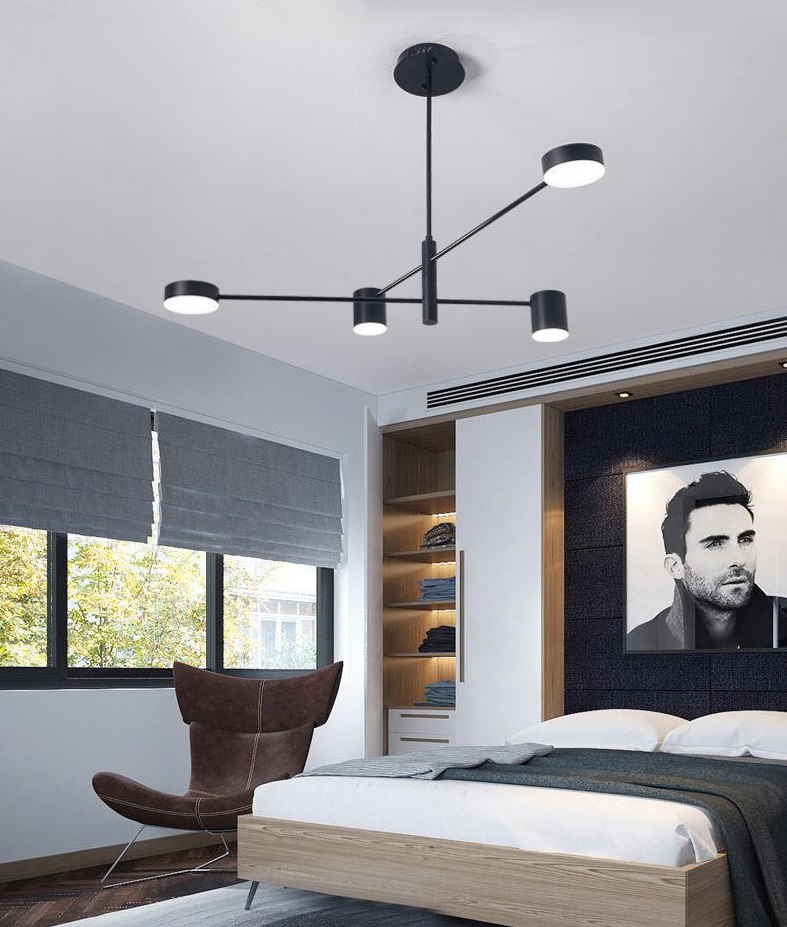 Светильник DZN1-6-118 ЧЕРНЫЙ ` D1050/H170/4/LED/20W/4000-4500K (1)