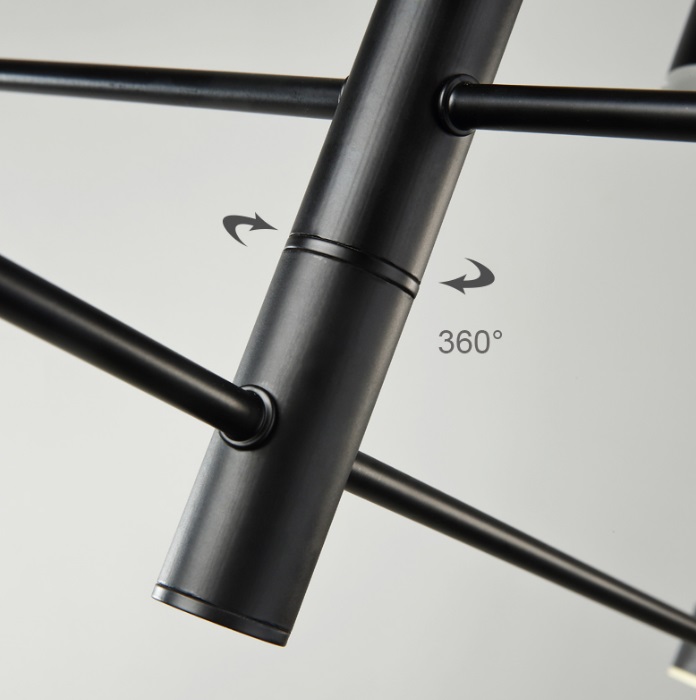 Светильник DZN1-6-118 ЧЕРНЫЙ ` D1050/H170/4/LED/20W/4000-4500K (1)