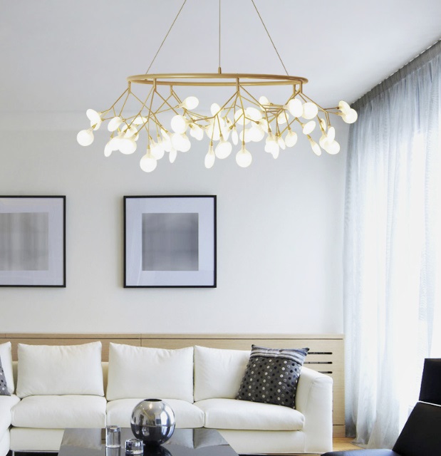 Светильник DZN-54946 ЗОЛОТАЯ БРОНЗА ` D800/H350*2000/108/LED/45W/3000К