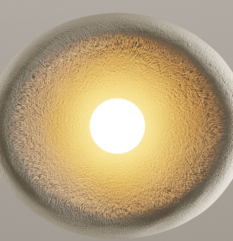 Светильник DZN-6112 БЕЛЫЙ ` D500*400/H1200/1/E27/60W белый шнур STONE 24-12 VST