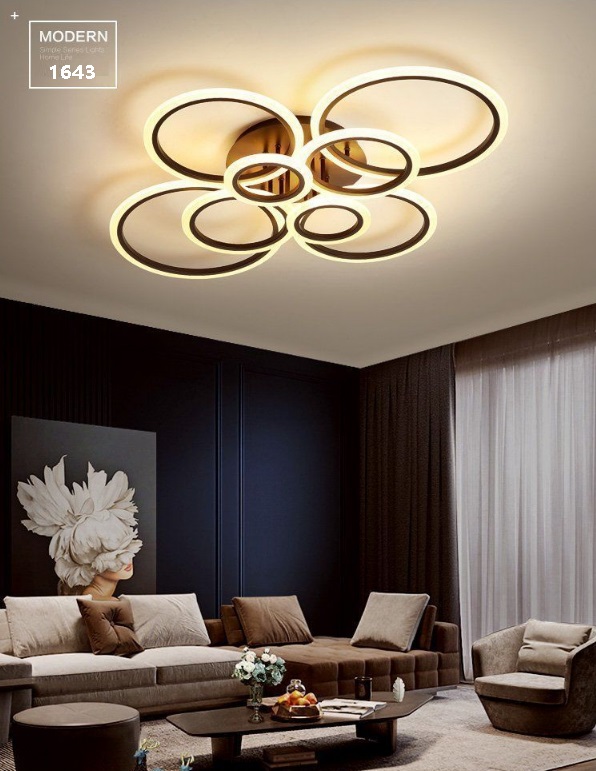 Светильник SPF-1643 BLACK/ЧЕРНЫЙ ` LED D860/H180/8/LED/160W 2.4G SPF22-04 (1)