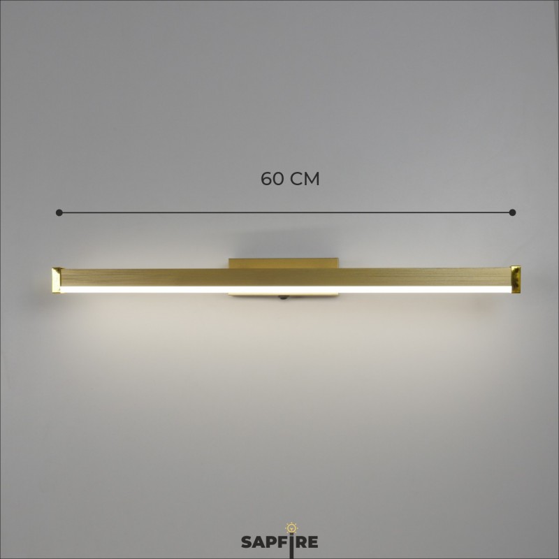 Светильник настенный SPF-4876 ЗОЛОТО ` 600мм с выключателем MIRROR 24-07 (1 из 25 шт в коробке)