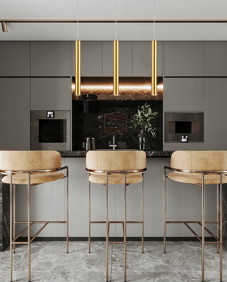 Светильник DZN-44735 БРОНЗА ` D30*300/H1200/1/LED/3W/3000K COB