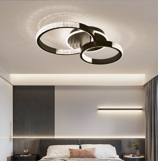 Светильник (2202-400-2BK) SPF-9406 ЧЕРНЫЙ ` D630*400/H110/2/LED/2*56W 3 режима без ПДУ TERRA 24-12