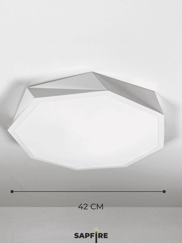 Светильник потолочный SAPFIR SPF-9433 БЕЛЫЙ ` D420/H50/1/LED/40W 2.4G COSMOPOLITAN SPFD