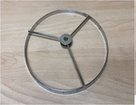 Каркас металлический (хром) D200 с отверстиями для декора 24шт, ц.отв 11мм, SPFR26386